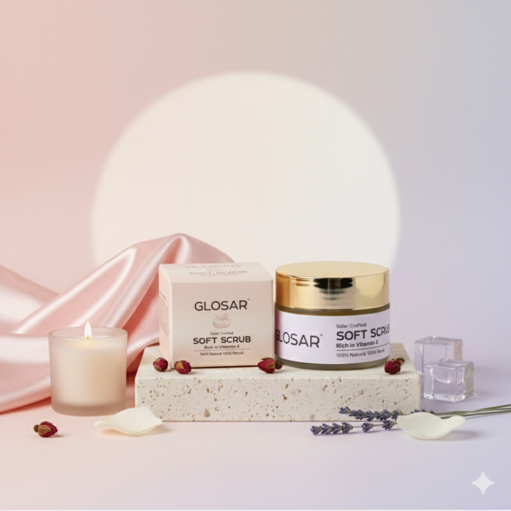 Glosar Soft Scrub, 100% Natural, Removes Impurities, Suitable for all skin types – (40g)